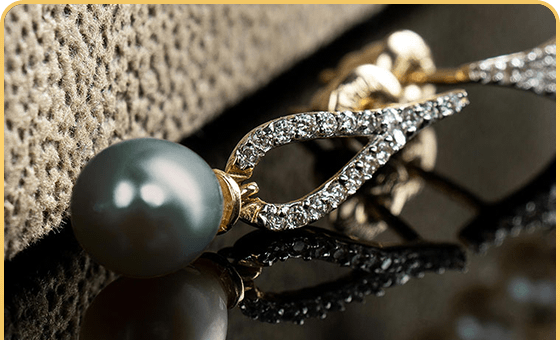   																  																	Harry Winston Vintage Diamond Earrings  																  																